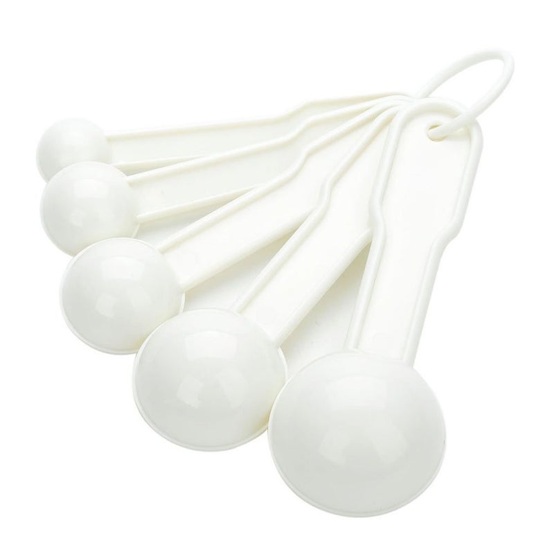 Bezall 5 in 1 White Plastic 1g 2.5g 5g 10g 15g Measuring Spoons Set Kitchen Baking Tools - Image 5